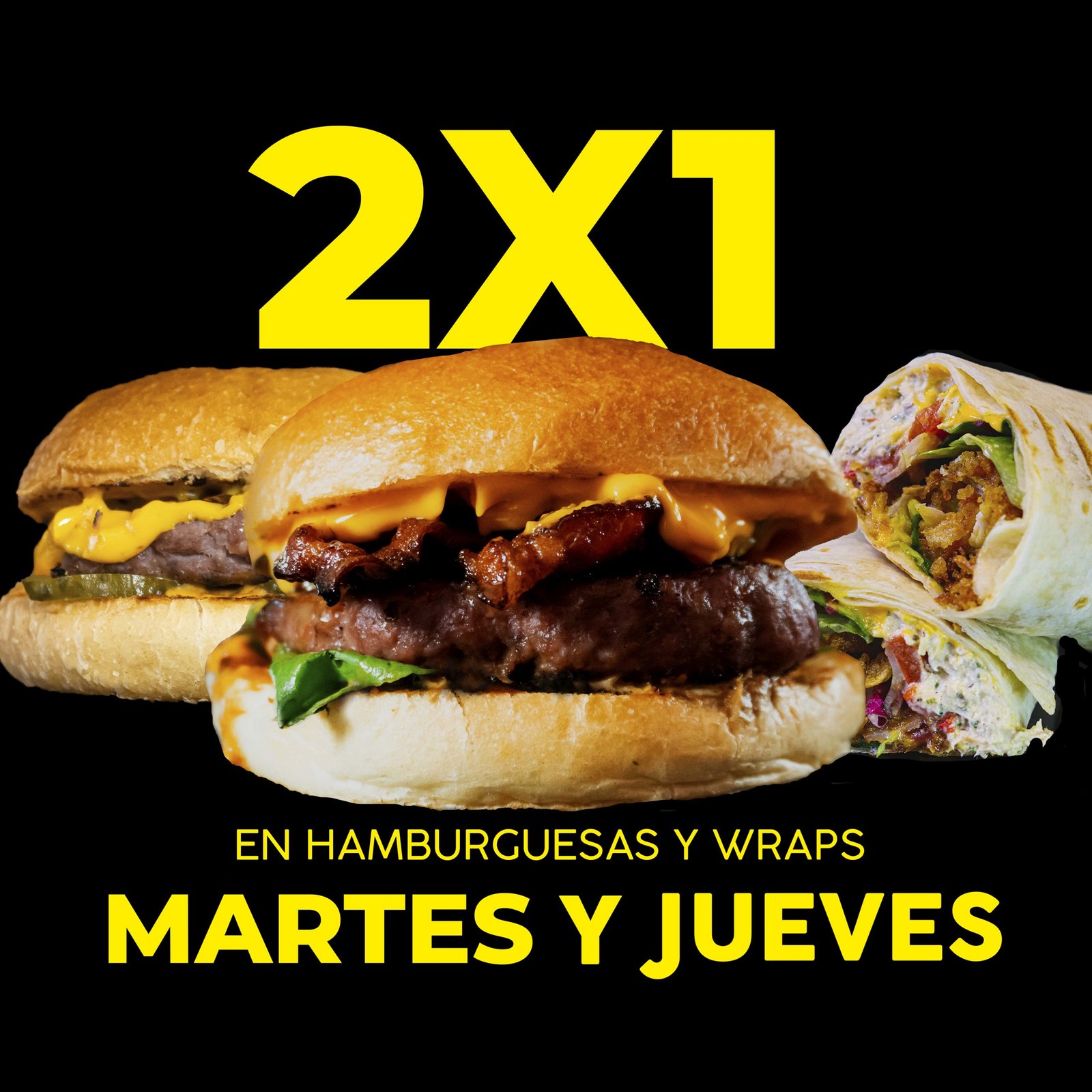 MARTES y JUEVES 2x1 Monkeys Urban Food